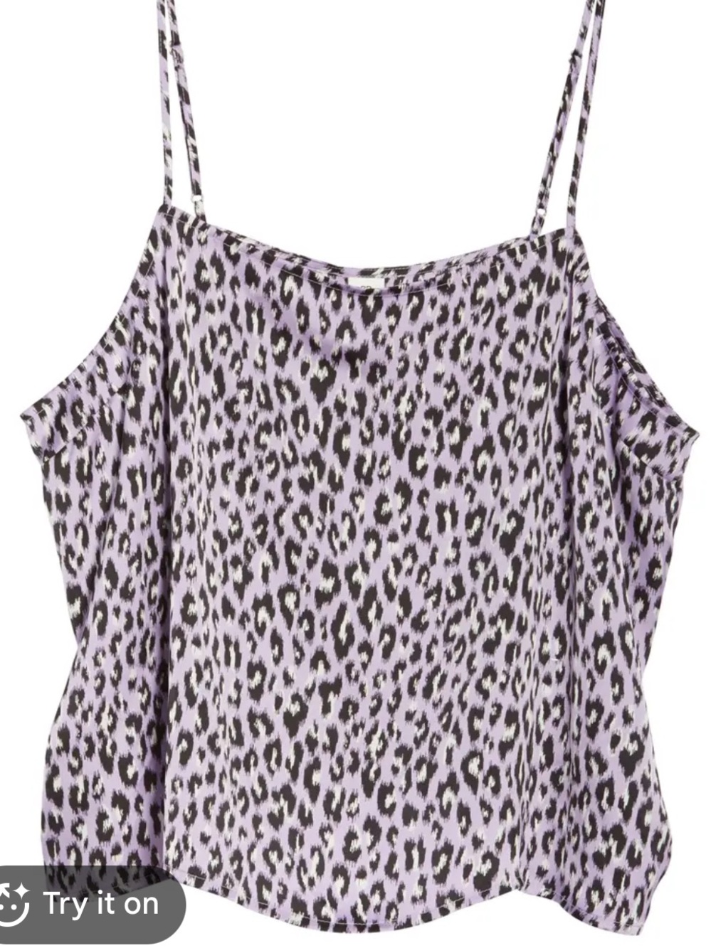 bp Lavender Leopard Print Spaghetti Strap Camisole